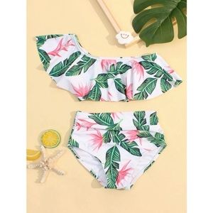 12-24M | New baby girl tropical bikini swimsuit